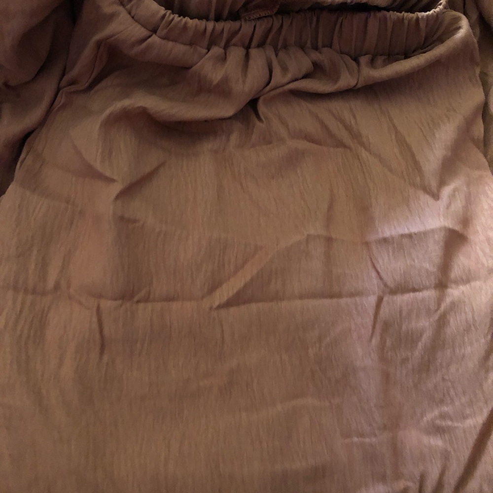 SHEIN Orange Tiered Wide-Leg Pants - Picture 3 of 3